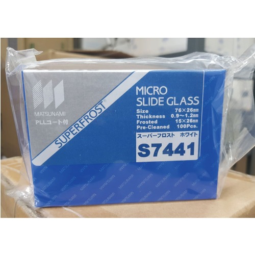 MATSUNAMI 코팅 슬라이드 글라스 Slide glass, Coated PLL coating HMA-S7441 S7441