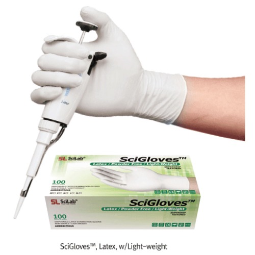 SciGloves 파우더 프리 라텍스 글로브 글러브 라텍스장갑 latex glove SL.glo602 싸이랩 scilab